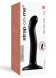 Черный фаллоимитатор-насадка Strap-On-Me P&amp;amp;G spot Dildo size S - 16,4 см.
