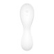 Белый вибратор 3-в-1 Curvy Trinity 5+