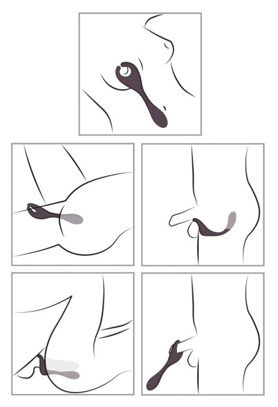 Фиолетовый универсальный вибратор Remote Controlled Couples Vibrator