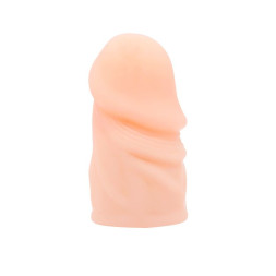 Телесная насадка-удлинитель на пенис фаллической формы - 7,5 см.