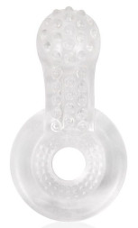 Прозрачное эрекционное кольцо с шипиками