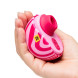 Розовый бесконтактный клиторальный стимулятор Romp Spin