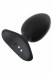 Черная анальная втулка LOVENSE Hush 2 (M) - 13,5 см.