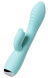 Мятный вибратор с клиторальным стимулятором Milo - 20 см.