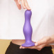 Фиолетовая насадка Strap-On-Me Dildo Plug Curvy size M