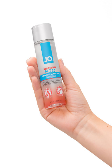 Возбуждающий лубрикант на водной основе JO Personal Lubricant H2O Warming - 120 мл.