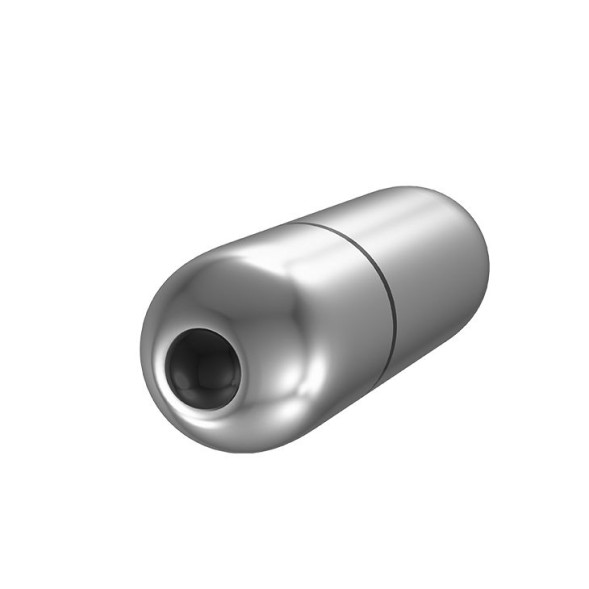 Серебристая вибропуля с вибрацией