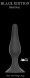 Чёрная анальная пробка Slim Anal Plug Large - 12,5 см.