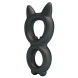 Черное двойное эрекционное кольцо Toran