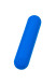 Синяя силиконовая перезаряжаемая вибропуля Nep - 8 см.