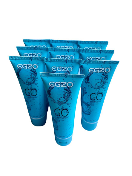 Набор из 10 пролонгирующих лубрикантов на водной основе Egzo Go (по 50 мл.)