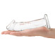 Прозрачный стеклянный фаллоимитатор 6’’ Glass Dildo With Veins &amp;amp; Flat Base - 15,2 см.