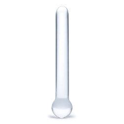 Стеклянный жезл с шаром Straight Glass Dildo - 17,8 см.