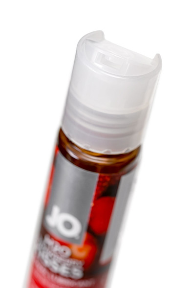 Лубрикант на водной основе с ароматом клубники JO Flavored Strawberry Kisses - 30 мл.