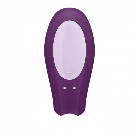 Фиолетовый вибратор для пар Double Joy с управлением через приложение